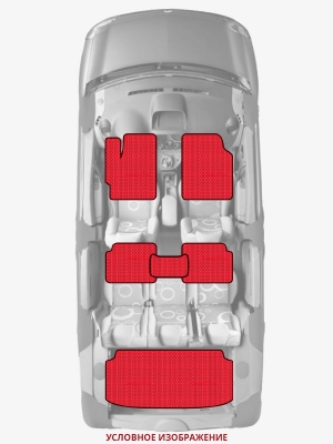 ЭВА коврики «Queen Lux» комплект для Chevrolet Matiz (1G)